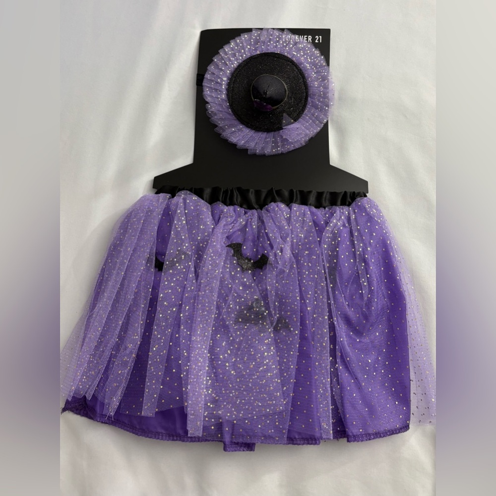 HALLOWEEN WITCH & HAT Costume Set Kids One Size (Small) NWT